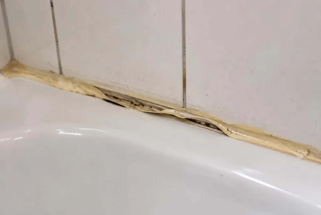 Kitbedrijf Doesburg – loslatende kit naast het bad